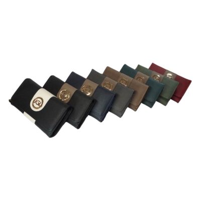 Elegant women's wallet, with numerous compartments for cards, coins, and banknotes. Comes in various colors.